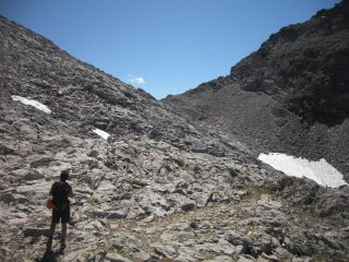 in vista del passo di Pagarì 