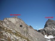 il tratto di cresta finale è ben visibile