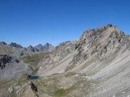 I laghi di Roburent e il Monte Scaletta, a destra, dal passo Peroni