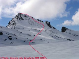 Corno Vitello visto dal colletto 2895