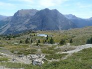 Lac de Sarailles e cima Lasseron sullo sfondo