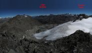 Il lago Goletta e la Granta Parei visti dalla Becca Traversiere