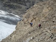 la cengia stretta ed esposta