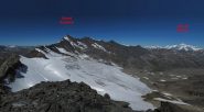 Gran Sassiere e val Grisanche  visti dalla Becca Traversiere