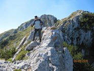 Scendendo la cresta N