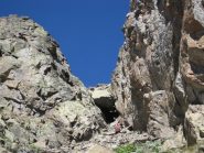 In avvicinamento al buco della marmotta