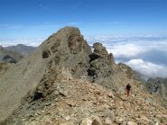 In salita alla Dante, dietro la Punta Michelis appena salita