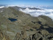 Vista sul Quintino Sella e i laghi  intorno