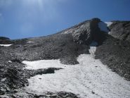 Il versante NW della Testa della Nouva