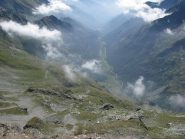Panorama sul sottostante Pian d'Azaria