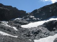 Il versante valdostano di risalita al Colle dell'Arietta