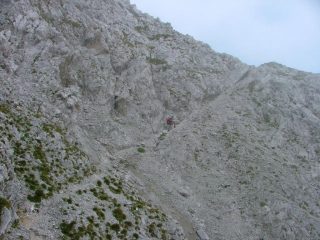 via di salita dalla bocchetta visolo