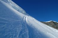 passaggio di crepaccio a quota 3600 sulla normale