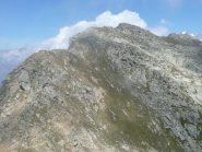 Cresta verso la cima da Punta Fertà