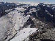 10 - dalla cima la cresta di confine fino alle Levanne ed il mare di nuvole sulla pianura italiana