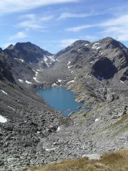 il lago di Pietra Rossa dal colle di Ameran