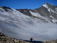 Dal Col Bassac Déré, vista verso ovest sulla Glairetta e la magnifica cresta della Grande Sassiere