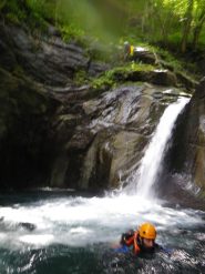 Fabrizio dopo il tuffo da 7 mt