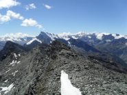 panorama dalla Gran Rousse  alla Platte  des Chamois