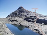 pecorso per salire al monte cistella