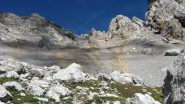 Discesa su ghiaione...