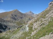 arrivando al colle croce di ferro, m.te palon e rocciamelone