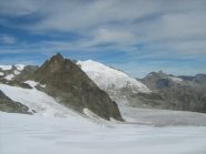 panorama sul Vallese con in evidenza la Pigne d'Arolla