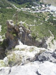 05 - la passerella dall'alto, e Briancon in verticale