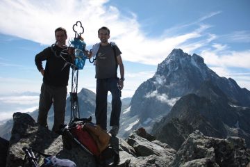 Io e Roberto in punta alla Venezia.
