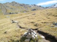 La Pfandlspitze; a destra il colle.
