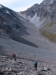 scendendo al bivacco