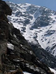 Uno sguardo alla parete appena scesa