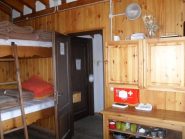 l'interno del Bivacco Pascal