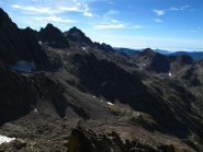 Uno sguardo verso il vallone di salita e la Francia
