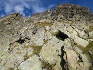 In discesa dalla Madre di Dio sulla normale del pendio Ovest