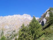 Il versante di salita da quota 1800m ca.