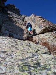 La paretina di II prima della cima