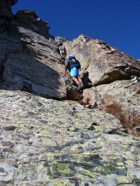 La paretina di II prima della cima