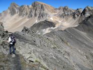 Scendendo dalla Rocca Chardonnet verso il Thabor