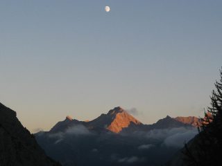 Punta Charra all'ultimo sole