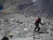 in salita sull'ultimo pendio