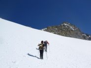 arrivo alla sella co la cresta che porta in vetta