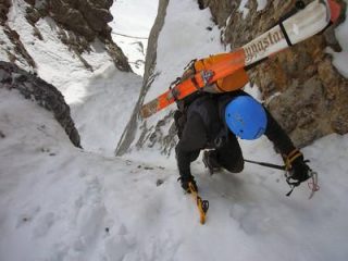  Enzo nella strettoia (foto E. Scagliotti)