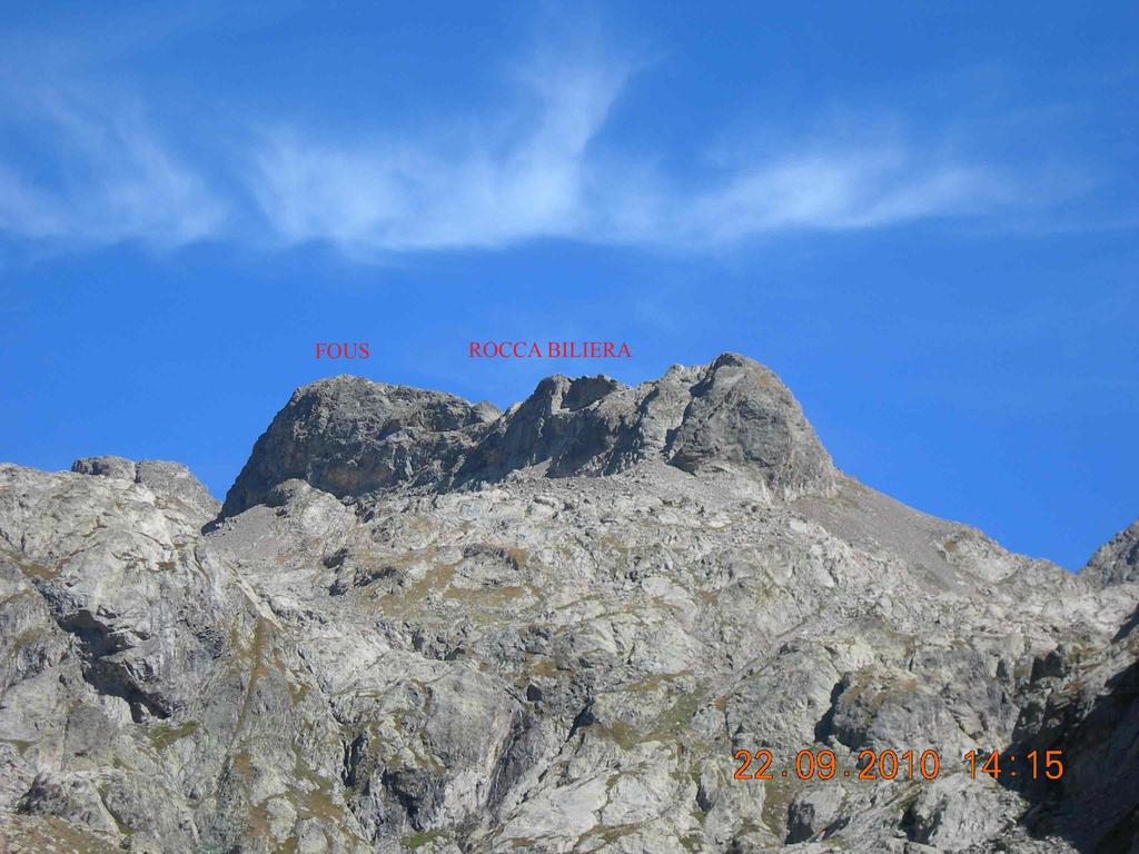 La cima da sotto il Rifugio
