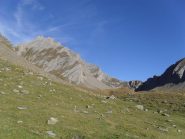 il colle d'Orgere ed a sinistra il Berrio Blanc visti dal vallone