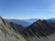 il colle d'Orgere visto dalla mia posizione nel canale