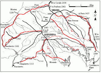 mappa itinerario