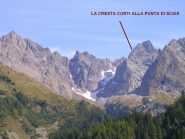 La cresta Corti alla Punta di Scais