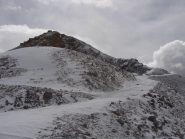 come si presentava oggi il sentiero poco prima della punta.