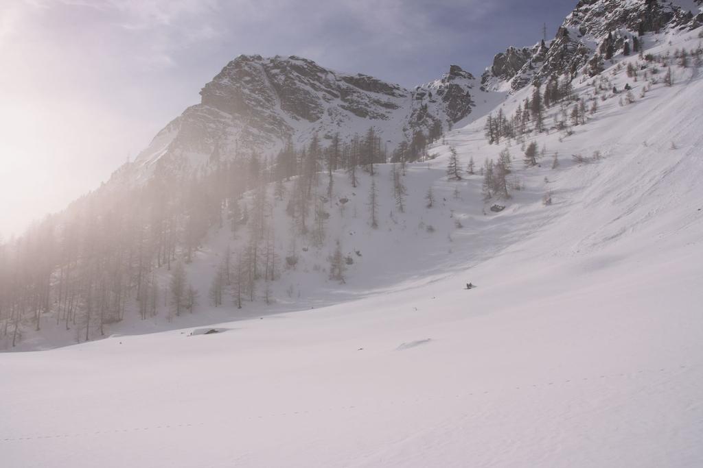 anticima del Monte Zerbion vista dal bosco sopra Barmasc (17-2-2007)